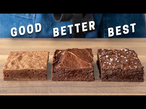 Fudgy Brownies 3 Ways