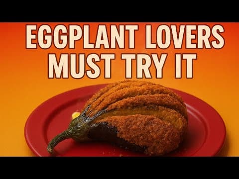 Perfect Crispy Eggplant 🍆No Deep Frying, Just Pure Crunch aubergine