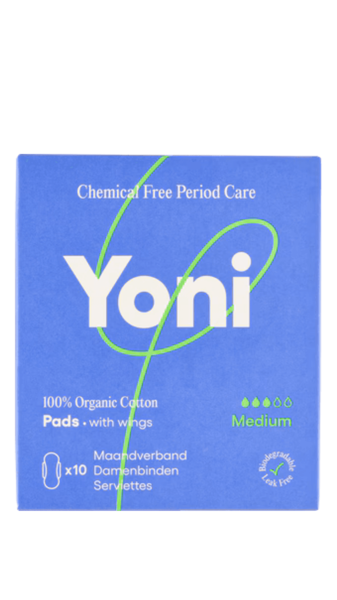 Yoni Maandverband with Wings Medium 10 Stuks